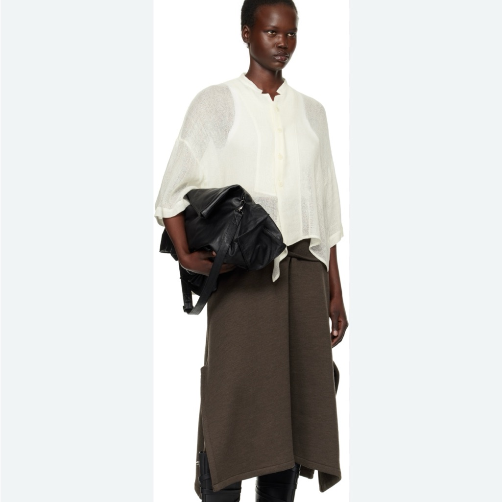 Y’s Yohji Yamamoto Off-White Half Sleeve Box Shirt Off White